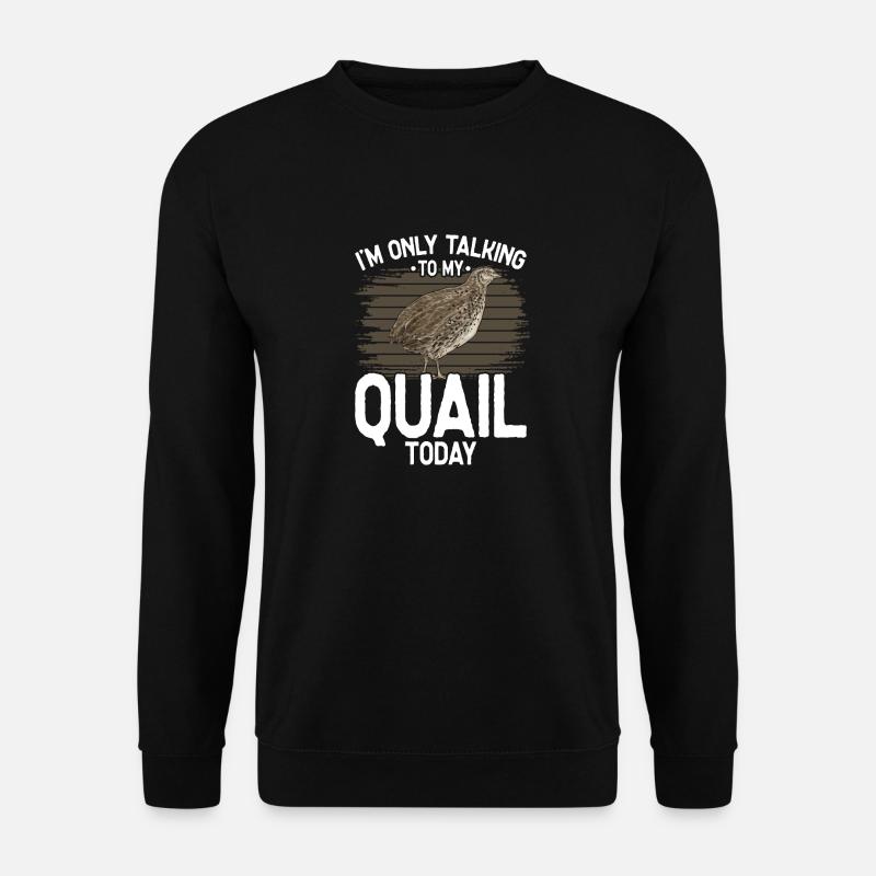 Wachtel Vogel - Unisex Pullover - Schwarz