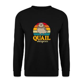 Quail Bird - Unisex Sweatshirt - black - Front - Alina (178cm) & Michal (187cm)