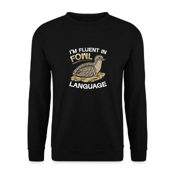 Quail Bird - Unisex Sweatshirt - black - Front - Alina (178cm) & Michal (187cm)
