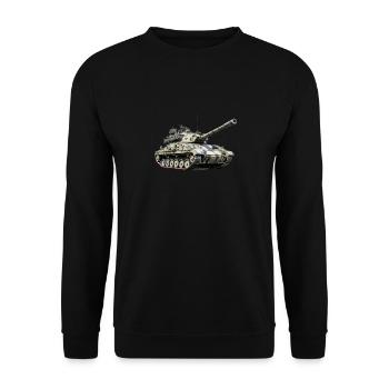 Legendary tank howitzer soldiers - Unisex Sweatshirt - black - Front - Alina (178cm) & Michal (187cm)