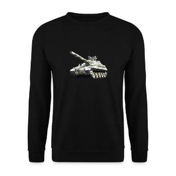 Legendäre Panzerhaubitze 2. Weltkriegs Soldaten - Unisex Pullover - Schwarz - Vorne - Alina (178cm) & Michal (187cm)
