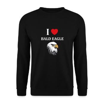 Citation humour Oiseau aigle - Sweat-shirt Unisexe - noir - Devant - Alina (178cm) & Michal (187cm)