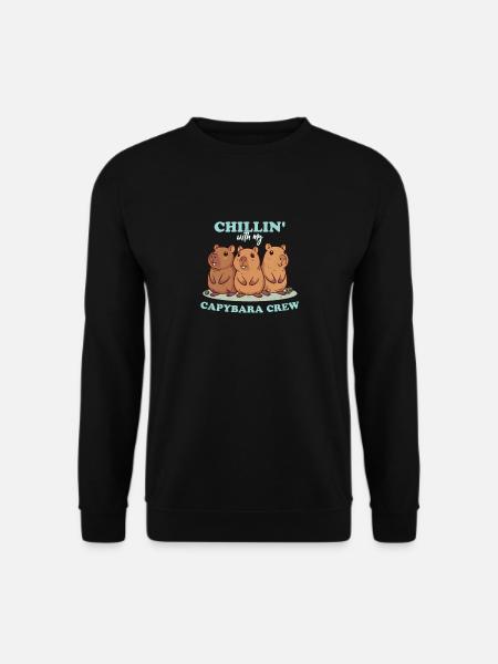 With my friends Capybara - Unisex Sweatshirt - black