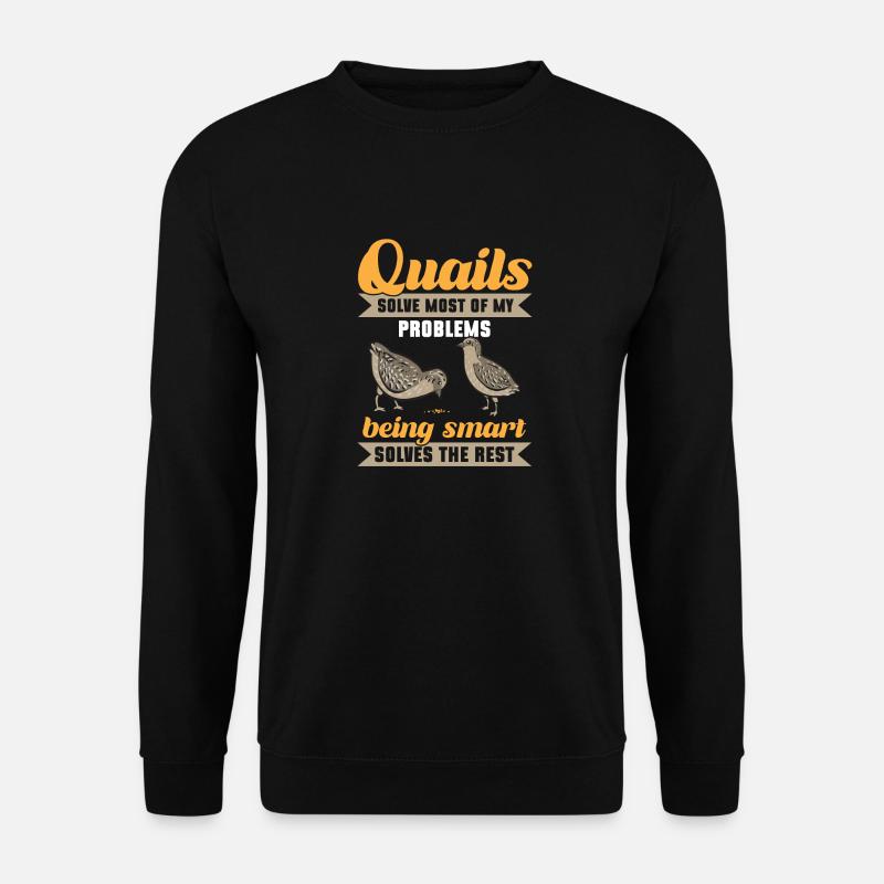 Quail Bird - Unisex Sweatshirt - black
