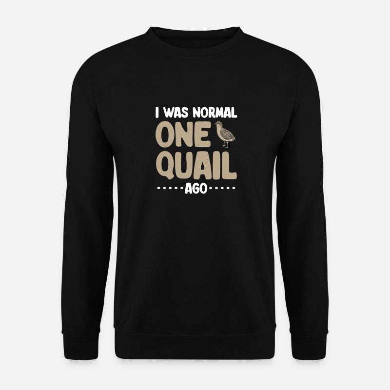Wachtel Vogel - Unisex Pullover - Schwarz