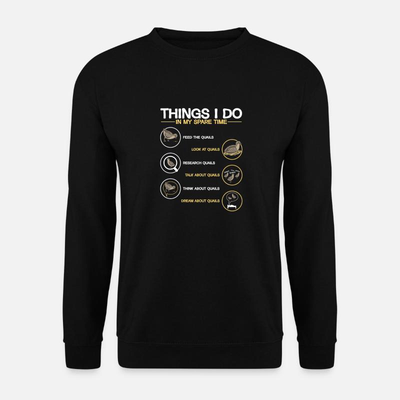 Oiseau de caille - Sweat-shirt Unisexe - noir