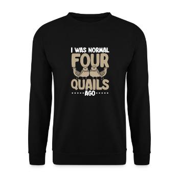 Quail Bird - Unisex Sweatshirt - black - Front - Alina (178cm) & Michal (187cm)