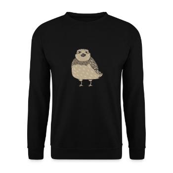 Quail Bird - Unisex Sweatshirt - black - Front - Alina (178cm) & Michal (187cm)