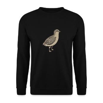 Quail Bird - Unisex Sweatshirt - black - Front - Alina (178cm) & Michal (187cm)