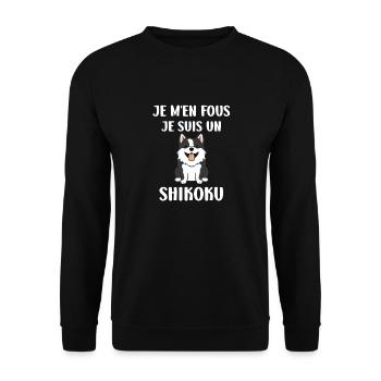 Shikoku - Unisex Sweatshirt - black - Front - Alina (178cm) & Michal (187cm)