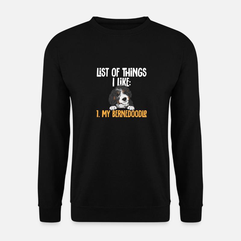 Chien Bernedoodle - Sweat-shirt Unisexe - noir