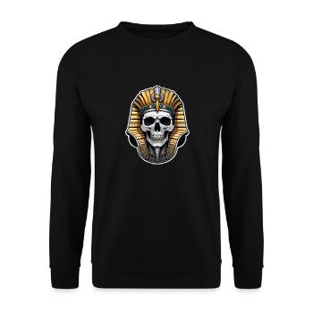 Pharao - Mumie - Ägypten - Unisex Pullover - Schwarz - Vorne - Alina (178cm) & Michal (187cm)