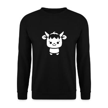 Dahu - Sweat-shirt Unisexe - noir - Devant - Alina (178cm) & Michal (187cm)
