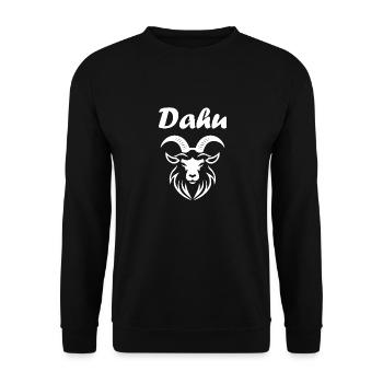 Dahu - Sweat-shirt Unisexe - noir - Devant - Alina (178cm) & Michal (187cm)