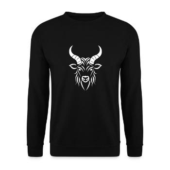 Dahu - Sweat-shirt Unisexe - noir - Devant - Alina (178cm) & Michal (187cm)