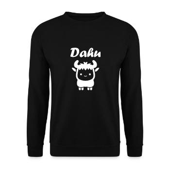 Dahu - Sweat-shirt Unisexe - noir - Devant - Alina (178cm) & Michal (187cm)