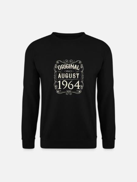 Vintage - Original since August 1964 Geburtstag - Unisex Pullover - Schwarz