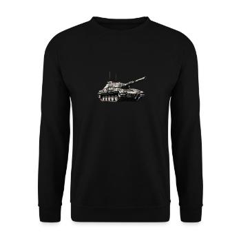 Panzer howitzer Panzer T Soldaten 1942 main - Unisex Sweatshirt - black - Front - Alina (178cm) & Michal (187cm)