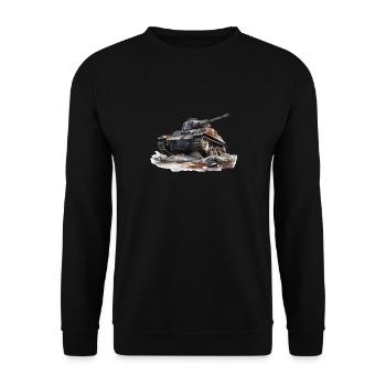 German tanks | armored fighting vehicles | 1943 - Unisex Sweatshirt - black - Front - Alina (178cm) & Michal (187cm)