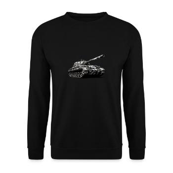 German heavy tank |German armored weapon - Unisex Sweatshirt - black - Front - Alina (178cm) & Michal (187cm)