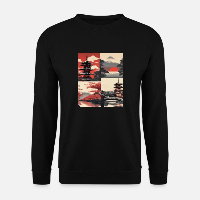 Japan Feelings - Unisex Pullover - Schwarz