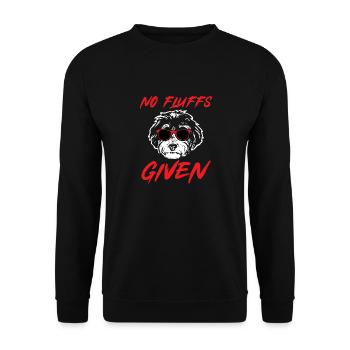 Bernedoodle Dog - Unisex Sweatshirt - black - Front - Alina (178cm) & Michal (187cm)