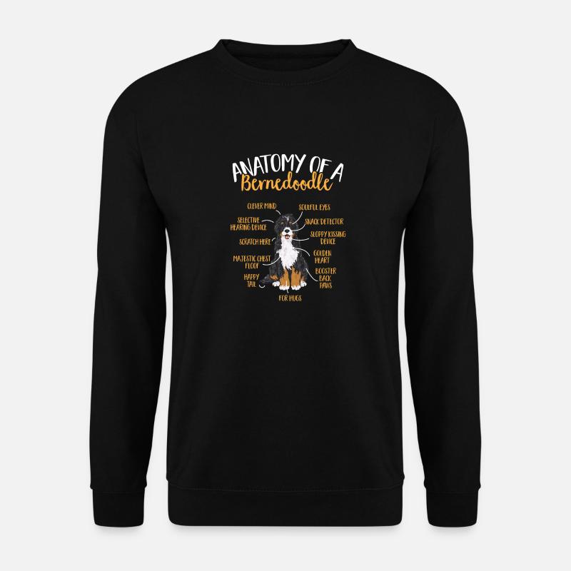 Bernedoodle Hund - Unisex Pullover - Schwarz