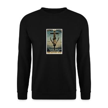 Tarot Cards Tarot Card The Hanged Man - Unisex Sweatshirt - black - Front - Alina (178cm) & Michal (187cm)