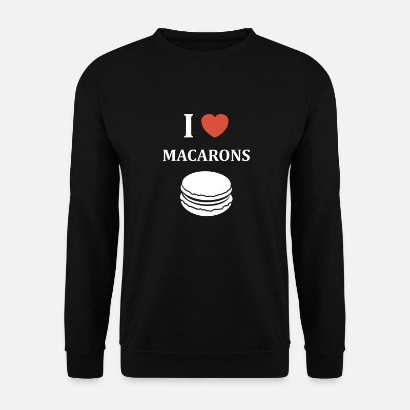 i love macarons - Sweat-shirt Unisexe - noir