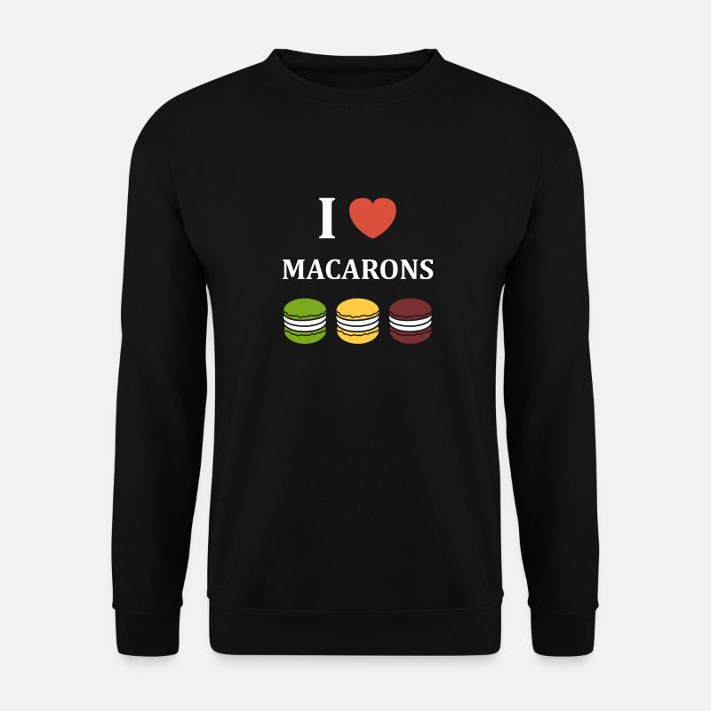 i love macaroons - Unisex Sweatshirt - black