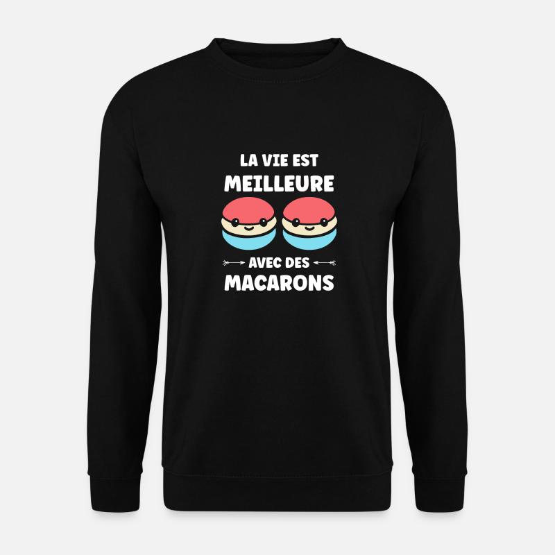 macarons - Sweat-shirt Unisexe - noir