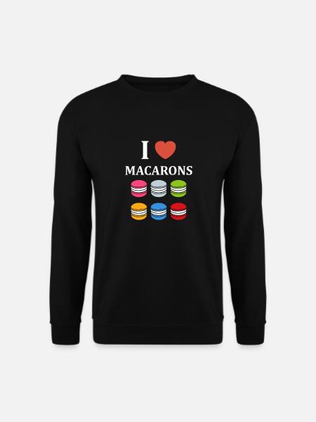 i love macaroons - Unisex Sweatshirt - black