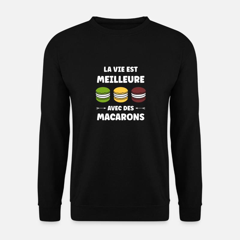 macarons - Sweat-shirt Unisexe - noir
