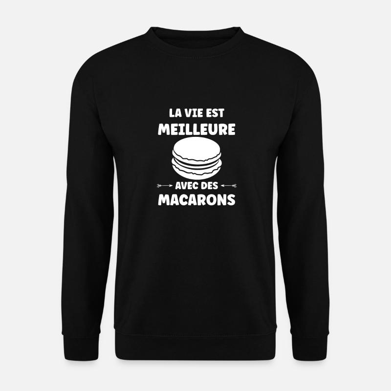 macarons - Sweat-shirt Unisexe - noir