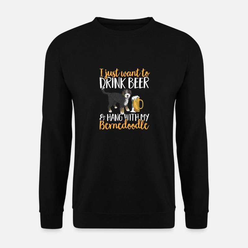 Chien Bernedoodle - Sweat-shirt Unisexe - noir