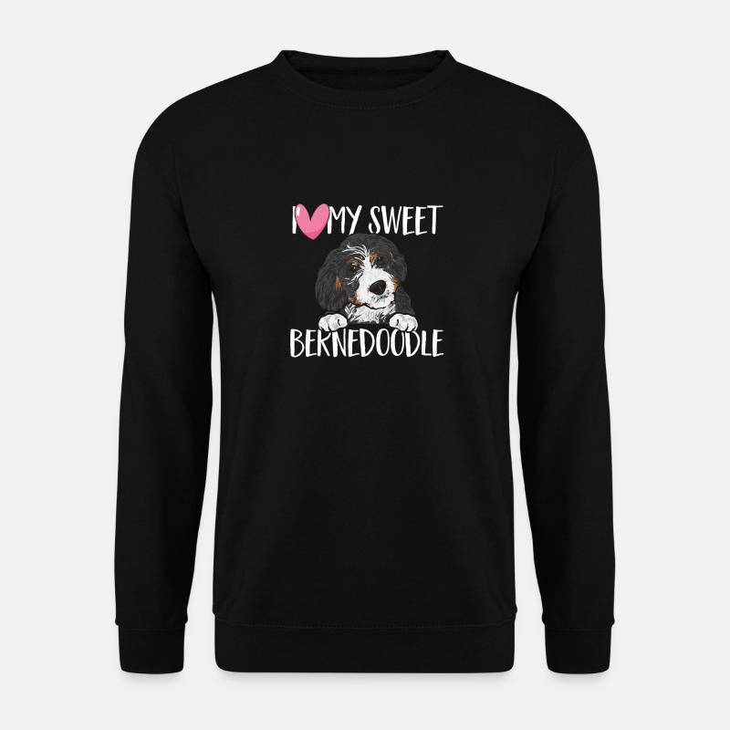 Bernedoodle Hund - Unisex Pullover - Schwarz