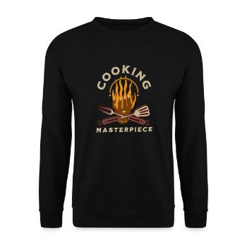 Kitchen Chef Cook Culinary Gourmet Cooking Food - Unisex Sweatshirt - black - Front - Alina (178cm) & Michal (187cm)