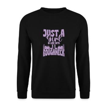 Juste Une Fille Amoureuse D’une Plate-Forme Pétrolière Brute Oilfi - Sweat-shirt Unisexe - noir - Devant - Alina (178cm) & Michal (187cm)