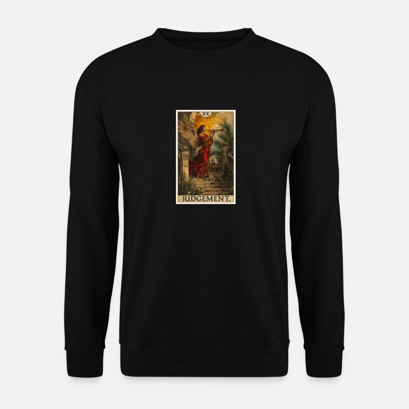 Tarotkarten Tarotkarte Judgement Gericht - Unisex Pullover - Schwarz