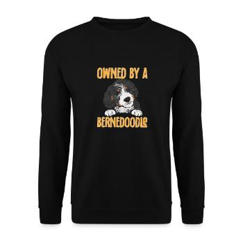 Chien Bernedoodle - Sweat-shirt Unisexe - noir - Devant - Alina (178cm) & Michal (187cm)