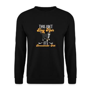 Chien Bernedoodle - Sweat-shirt Unisexe - noir - Devant - Alina (178cm) & Michal (187cm)