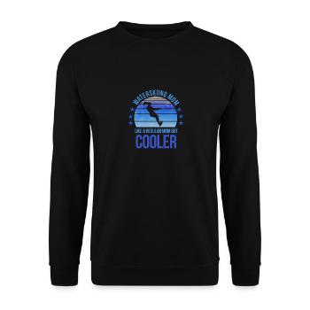 Waterskiing Mom Water Skier Fan Mothers Day - Unisex Sweatshirt - black - Front - Alina (178cm) & Michal (187cm)