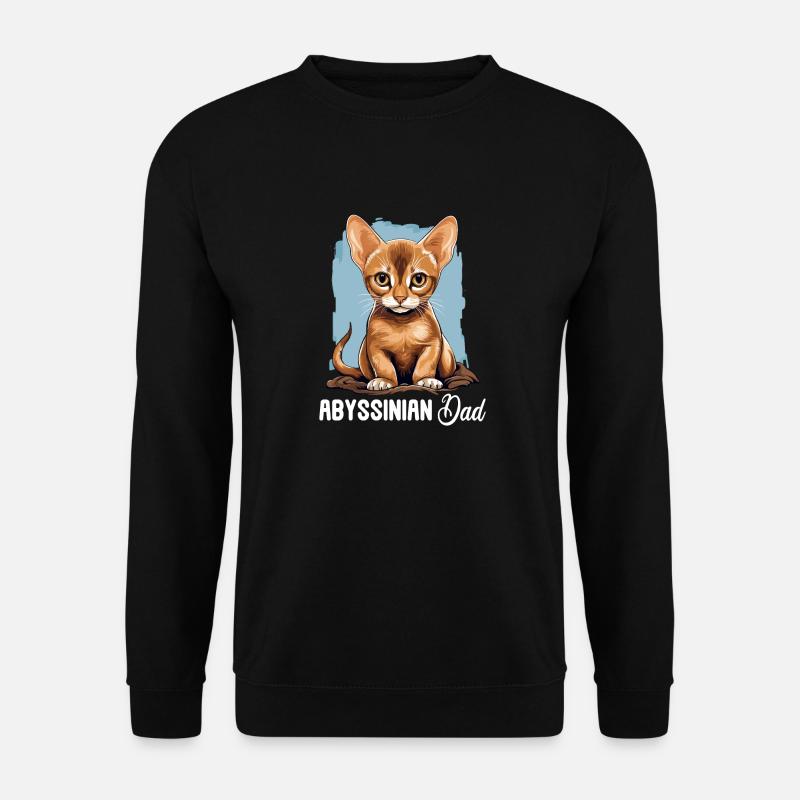 Abyssinian Cat Abessinierkatze - Unisex Pullover - Schwarz