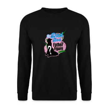 it's not a dad bod its a father figure - Unisex Sweatshirt - black - Front - Alina (178cm) & Michal (187cm)