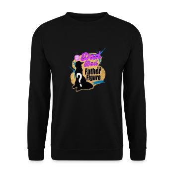 it's not a dad bod its a father figure - Unisex Sweatshirt - black - Front - Alina (178cm) & Michal (187cm)