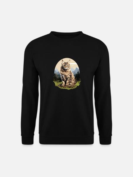 Cat Cats American Bobtail - Unisex Sweatshirt - black