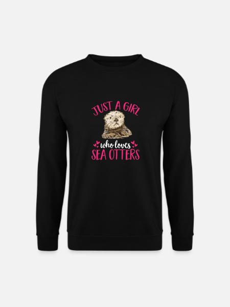 Sea otter - Unisex Sweatshirt - black