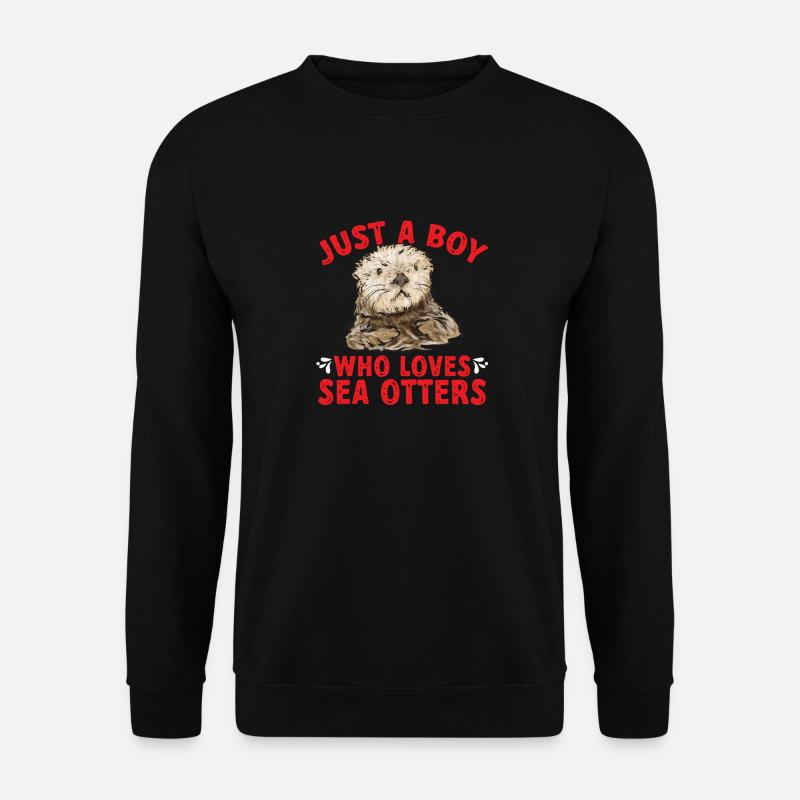 Sea otter - Unisex Sweatshirt - black