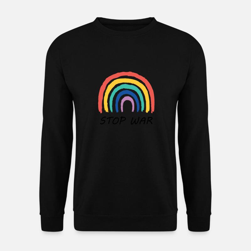 Stop War Rainbow - Unisex Pullover - Schwarz