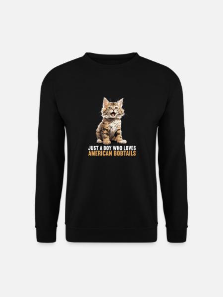 Cat Cats American Bobtail - Unisex Sweatshirt - black
